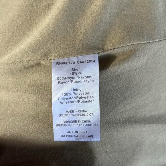 Hutch Anthropologie Green Faux Leather Blazer Size XS - Picture 7 of 8